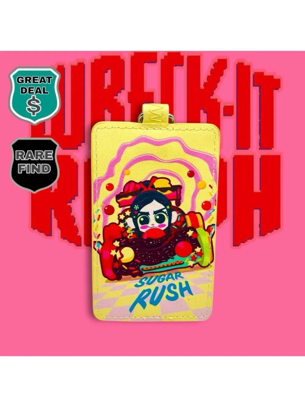 Disney Wreck-it Ralph Vanellope Sugar Rush Cardholder. RARE!